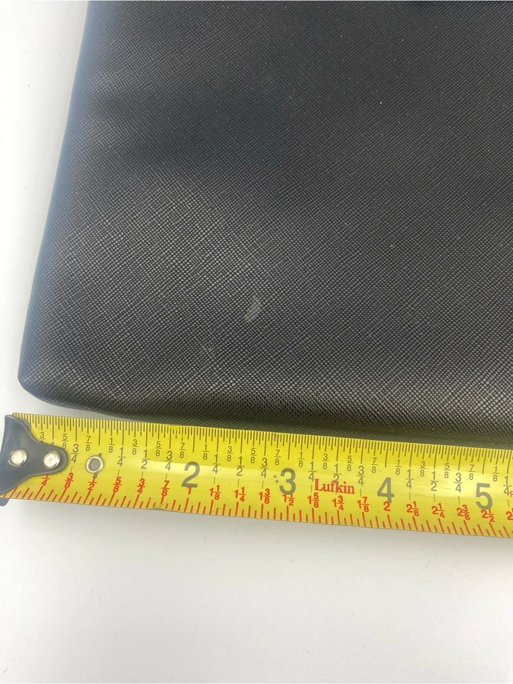 Bulgari Black Textured Cosmetic Pouch with Metal Plate